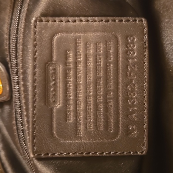 Coach Black Floral Cutout Leather Bag - Picture 9 of 11